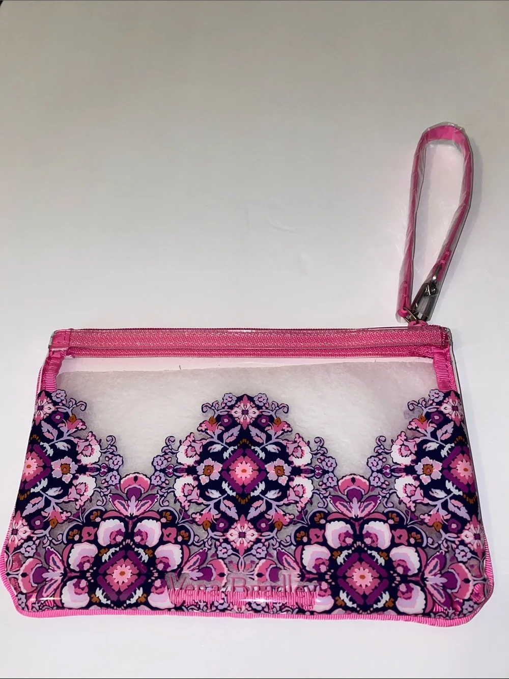Vera Bradley Clear Floral Wristlet